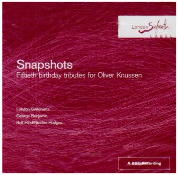 An image of the cover for snapshots