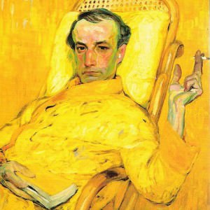 A portrait of the poet Baudelaire