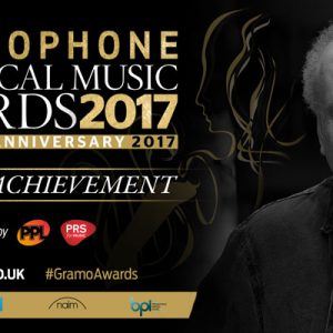 Picture of CM alongside details of 2017 gramophone special achievement award